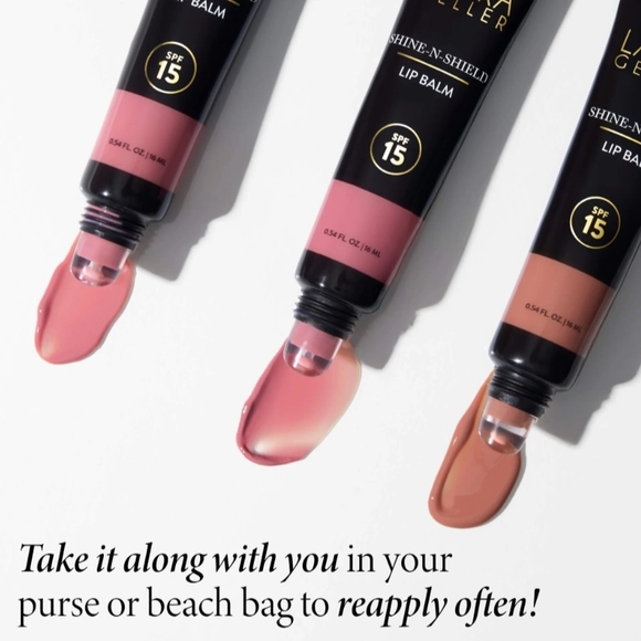 Lip Balm Laura Geller Shine-n-Shield Lip Balm SPF 15 Sunset Sands - NIB - Picture 6 of 14